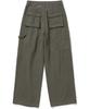 NOT4NERD Oxford Fatigue Baggy Pants - Khaki
