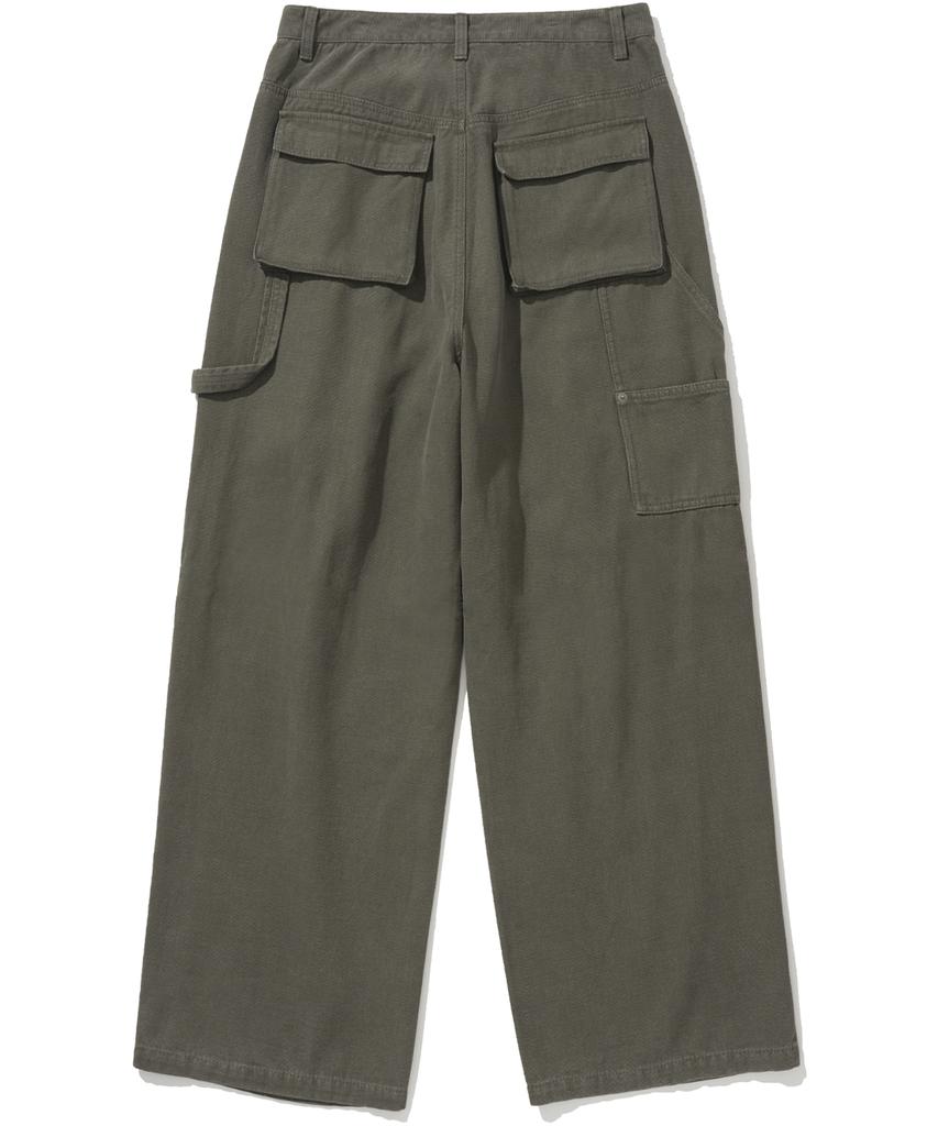 NOT4NERD Oxford Fatigue Baggy Pants - Khaki
