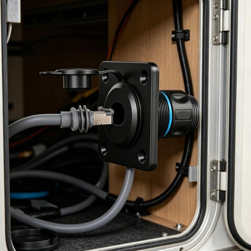 Водонепроницаемая металлическая настенная пластина Ethernet-розетка, сверхпрочная для Satellite Gen3, с классом защиты IP68 и разъемом RJ45 CAT6 female