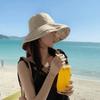 Double-Sided Women Fisherman Hat Flower Print Sunscreen Visor Cap Portable Summer Sun Hat  Travel