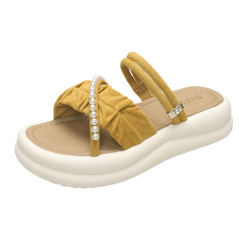 Beautiful fashion cool slippers summer new wear comfortable dual-purpose beach with skirt cool slippers women