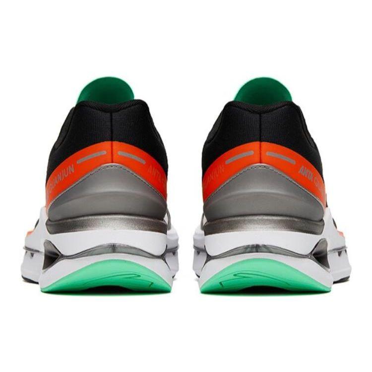 Anta Star Ring Elite Champion Non-Slip Wear-Resistant Low-Top Running Shoes Men Sneakers Black Orange 112315561A-4
