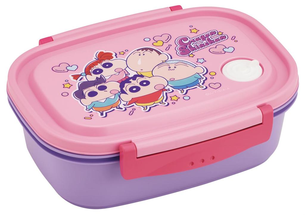 Skater Bento Easy and Made in Crayon Box, Lightweight, Large, 720ml, Microwave-Safe, Japan, Shin-chan Design, 25cm, XPM5-A