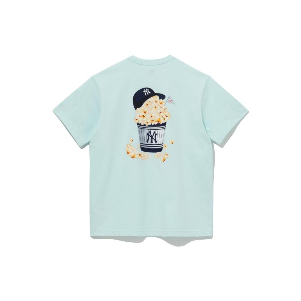 New Era MLB New York Yankees Logo Print Short Sleeve T-Shirt Unisex Tops Light-Green 13697651