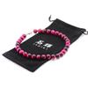 Ishiki 4A Grade Natural Pink Tiger Eye Prayer Bead Necklace 12mm n170