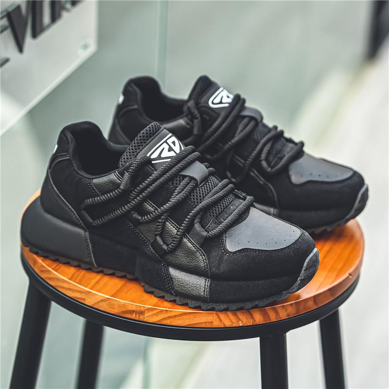 

Large Size Men Shoes Autumn New Outdoor Low Help Casual Platform Sneakers Non Slip Wear Resistant Comfortable Running Shoes 39 чёрный
