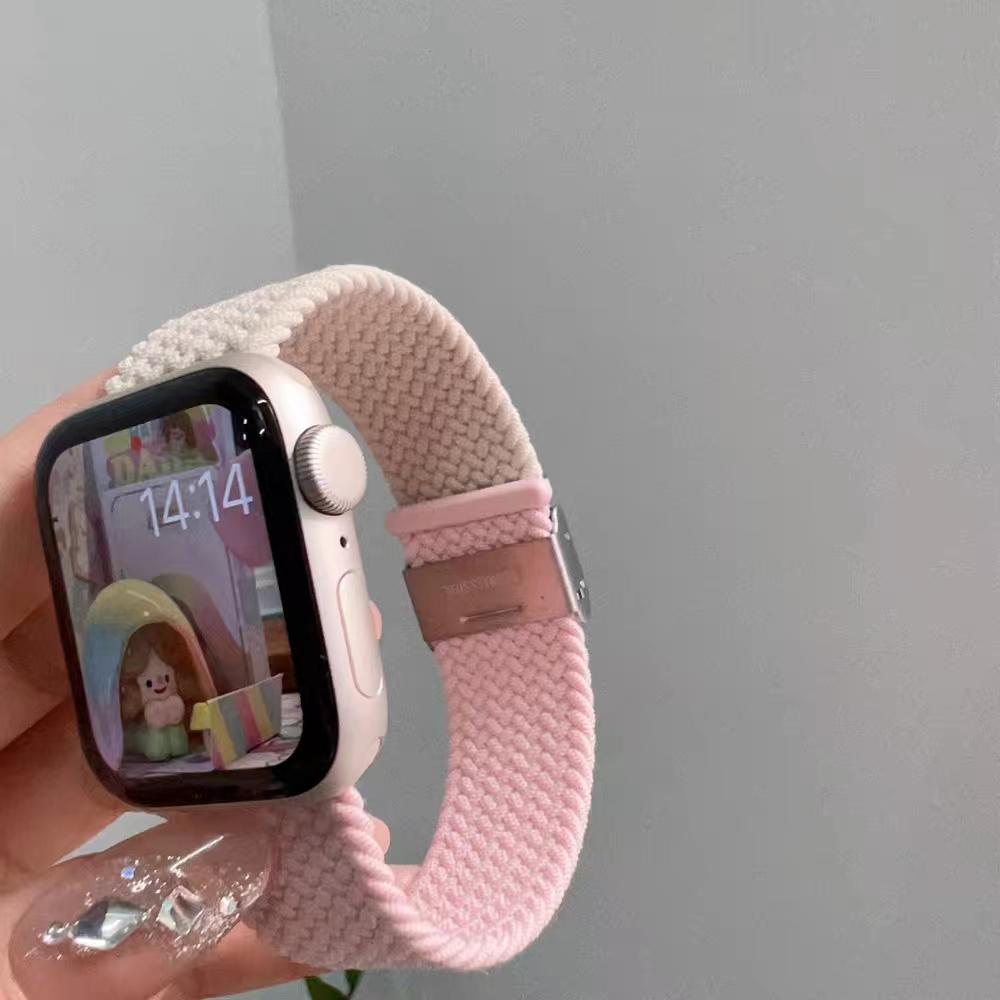 

elastic force nylon For Apple Watch band women Series Ultra 10/9/8/7/6/5/4/3/2 SE 38mm 40mm 41mm 42mm 44mm 45mm 46mm 49mm Strap 38mm40mm41mm 42mmS10