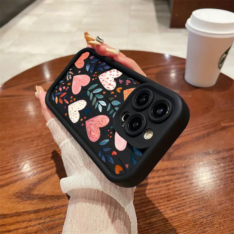 Colorful Love Flower Plant Case For Google Pixel 9 8 7 8A 7A 9 Pro XL Soft Cover Silicone Anti-Knock