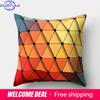 Home Decor Colorful Abstract Patterns Digital Printed Pattern Cushion Cover Suitable For Sofa Bedroom Car Pillow Cover