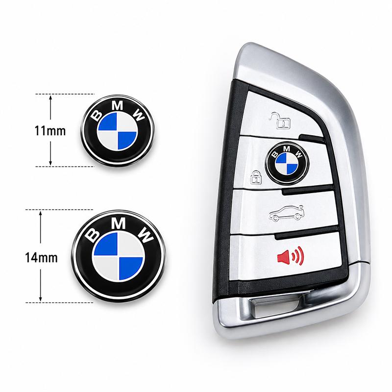 5Pcs Car Key Badge Emblem Replacement Car Key Stickers For BMW i8 Z4 Z8 X3M X4M G82 G80 F80 F87 G30 G20 G32 F40 F45 F46 E70 RDE3