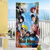 Naruto Character Personalized Name Beach Towel Super Soft Microfiber Quickdry Fabric Suitable for Swimming Gym Camping Yoga Vacation