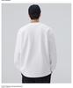 Mu Qiu Menswear | 2026 Spring Trend: Men's Loose Fit Round Neck Long Sleeve T-Shirt with Contrast Stitching