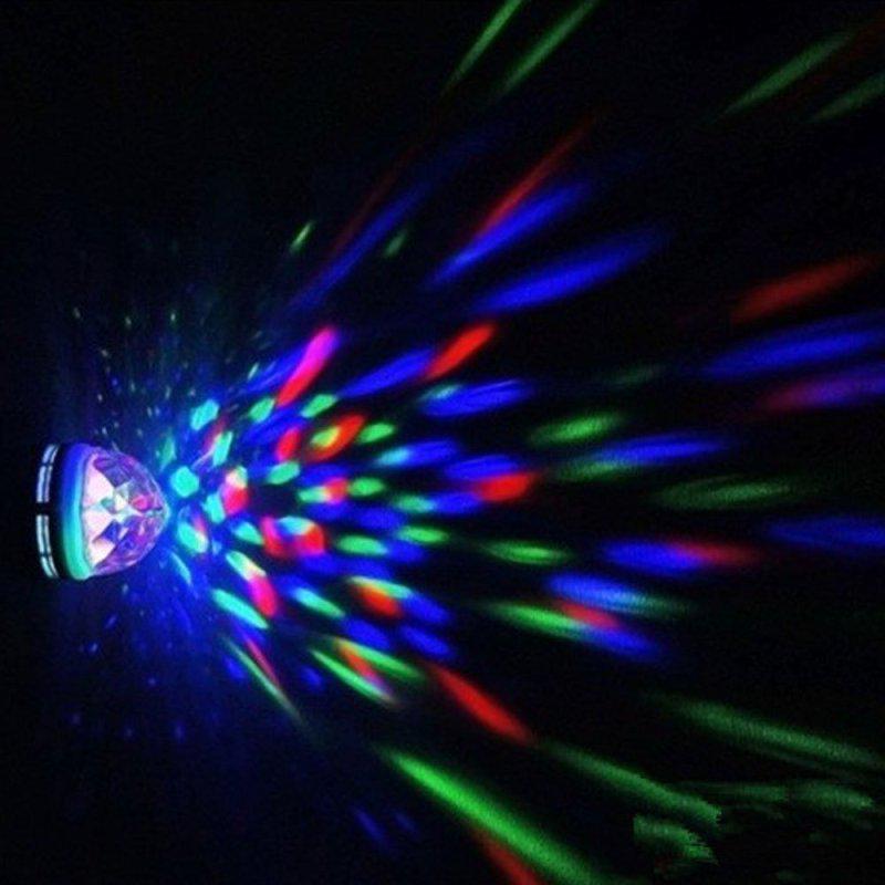 Heiß! Onedayshop® RGB Kristallkugel-Effektleuchte E27 LED-Drehfunktion für Bühnenbeleuchtung für Disco-DJ-Partys