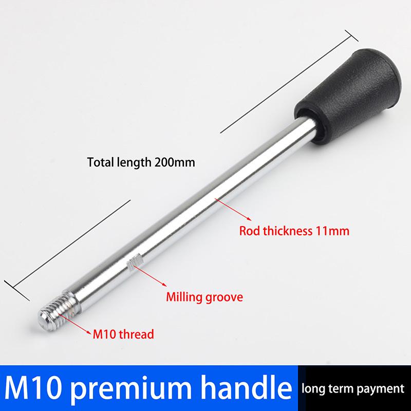 M6-M12 Fixed Long Grip Handle Bakelite Knob Handle Work Rod Machine Tool Work Handle Bar Bench Drill Accessories