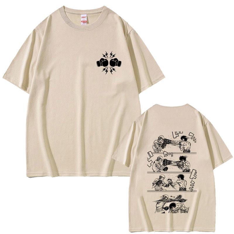 Anime Hajime No Ippo Makunouchi Tshirt Takamura KGB Tshirt Kamogawa Boxing Gym T Shirts Unisex Women Unisexga Oversized Streetwear