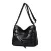Large Capacity Women's Solid Color Shoulder Bag Multi-Layer Crossbody Bag Multi-Functional Mother Bag