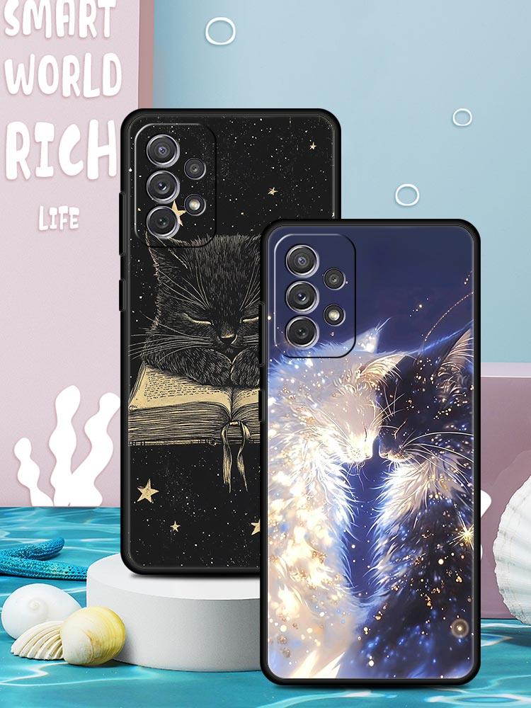 Cartoon Art Phone Case for Samsung Galaxy A55 A35 A17 A07 A15 A13 A25 A51 A71 A72 A73 A32 A52 A52S A41 5G Soft TPU Shell Fundas
