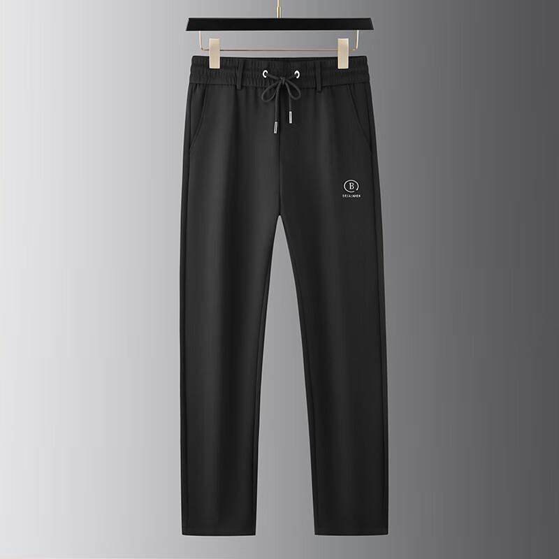 

Dibinze Men s Plus Size Elastic Waist Stretchy Straight Leg Casual Pants 8XL