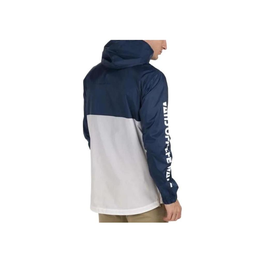 Vans High Elevation Color Block Half Zip Windbreaker Jacket Men Jackets Blue White VN0A4MT1K9T