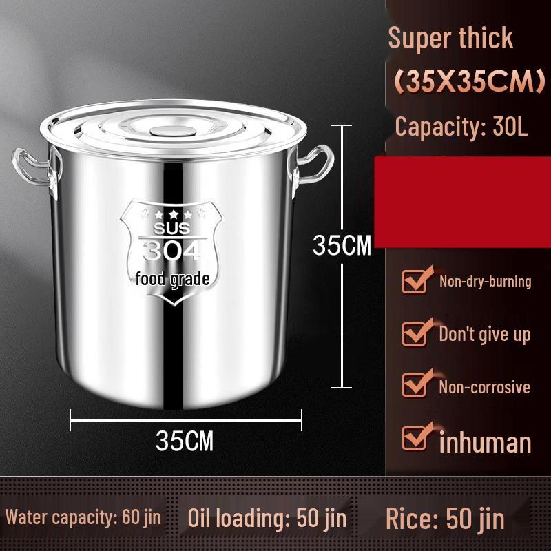 JPHZNB Extra Thick 304 Stainless Steel Stock Pot