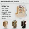 1pc Winter Elegant Knitted Balaclava Hat Windproof Warm Personality Multi-functional Hooded Scarf Balaclava Beanie Hat for Women