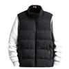 Men's Winter Outerwear with Stand-up Collar Down Cotton Jacket Hong Kong Style Student Vest Top