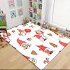 1Pc Gnome Christmas Tree Celebration Carpet Rug Soft Washable Antislip Home Living Room Sofa Mats Personalized Christmas Rug