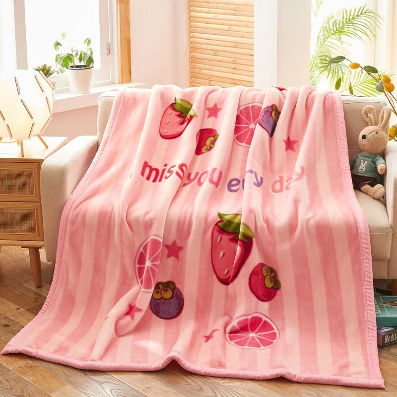 Raschel Double-Layer Thick Winter Wedding Red Blanket - Warm Cloud Blanket Gift