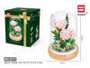 Micro Particle Building Blocks: Sunflower and Rose Bouquet for Valentine's, Qixi, Teacher's Day, and Christmas.