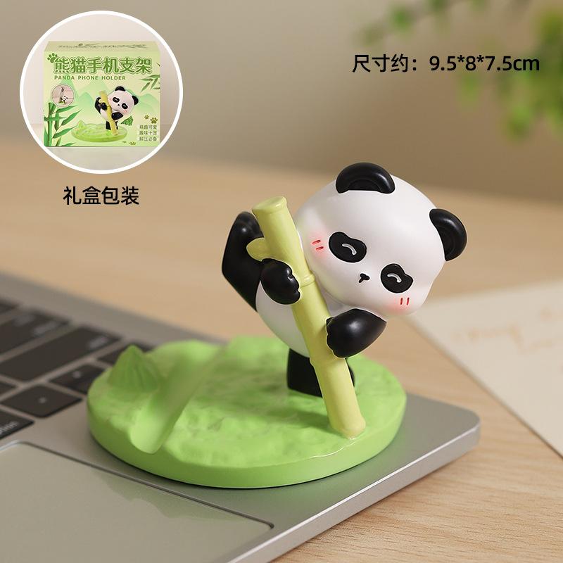 Creative Cartoon Cat Mobile Phone Holder Ornament Office Desktop Decoration Cute Practical Small Gift for Girls