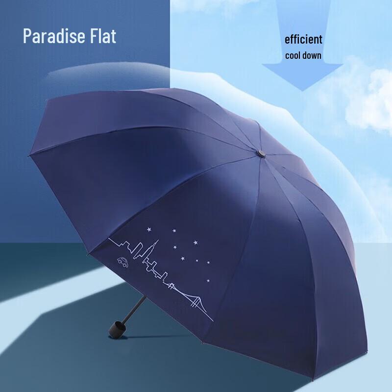 Paradise Full-Automatic Triple-Fold UV Protection Umbrella
