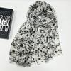 Retro Leopard Print Satin Cotton Scarf - Versatile Travel Vacation Shawl and Sunscreen Accessory