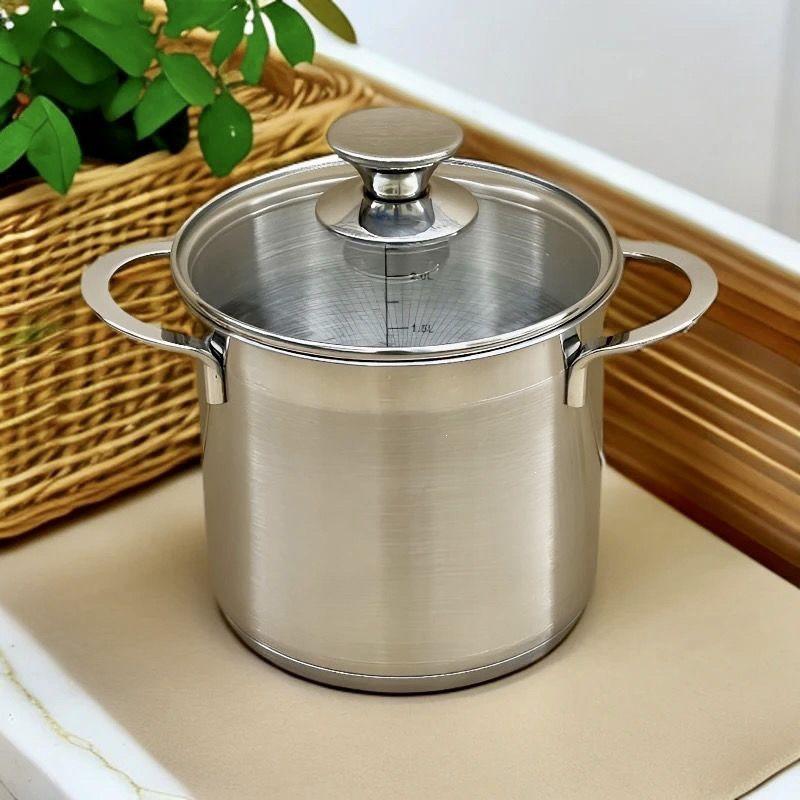 Thickened 304 Stainless Steel Steamer & Frying Pot for Baby Food & Household Use