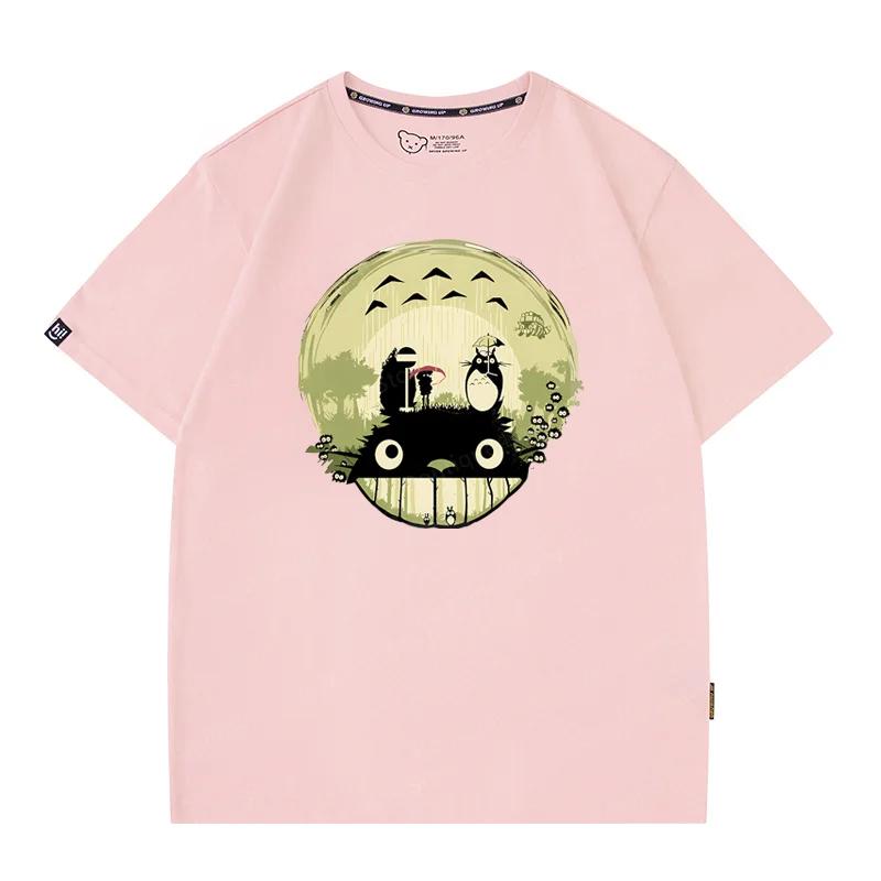 Miyazaki Totoro Summer Fashion Brand Short-Sleeved Women T-Shirt Short Sleeve Y2K Style Couple Man Women T-shirt