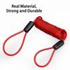 Bike Helmet Lock Cable,Disc Lock Cable for All Kinds of Locks-Security Spring Safety Cable