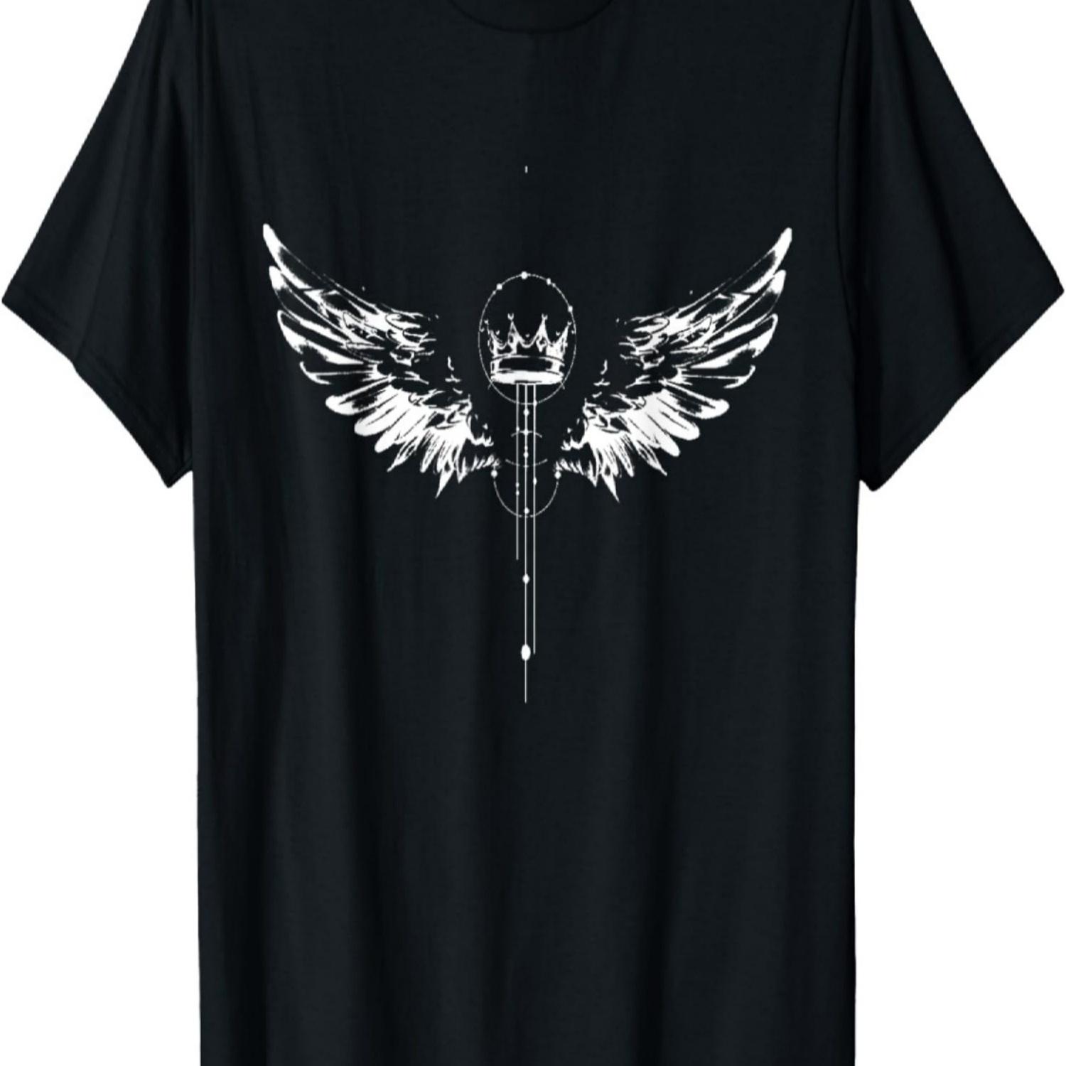 Татуировка Крылья с Кроном, Футболка Короля Худи Короля Футболка S чёрный