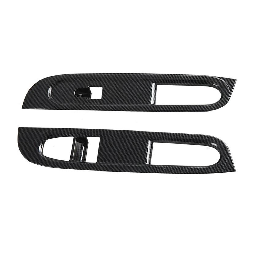 For BMW Mini 2025 2026 Car Accessories Carbon Fiber Style Door Window Armrest Cover Switch Panel Trim Molding Garnish