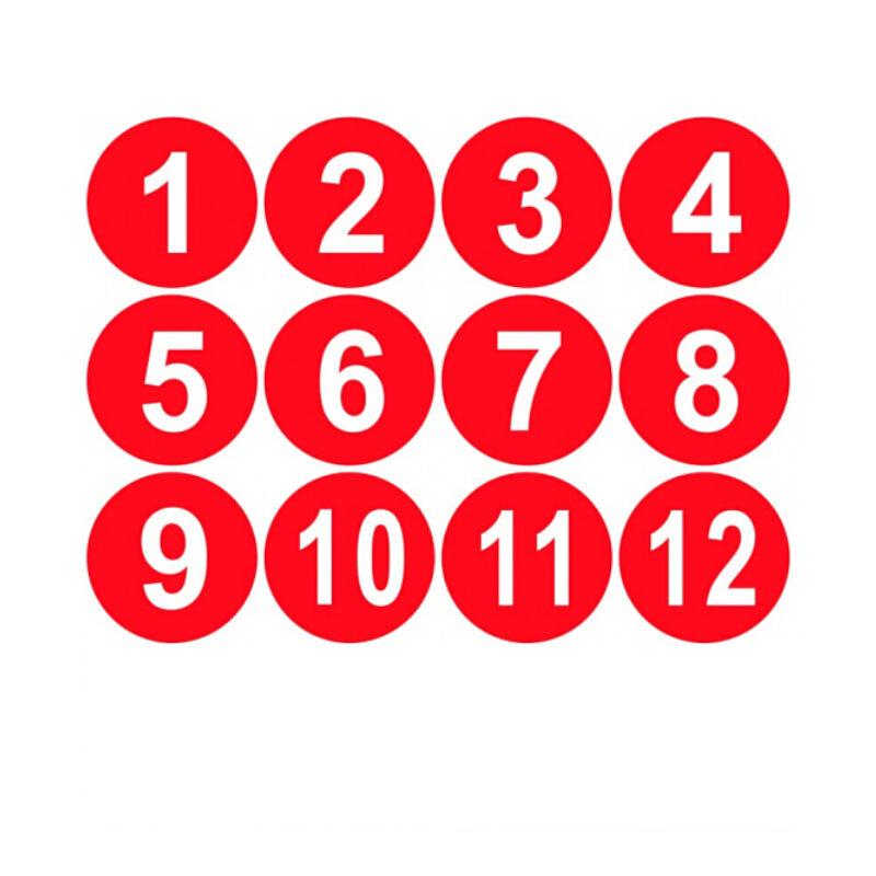 Ice Yu PVC Waterproof Number Sticker Set 10cm
