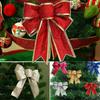 10X Large Bows Christmas Tree Bowknot Ornaments Party Gift for for XMAS Wreath