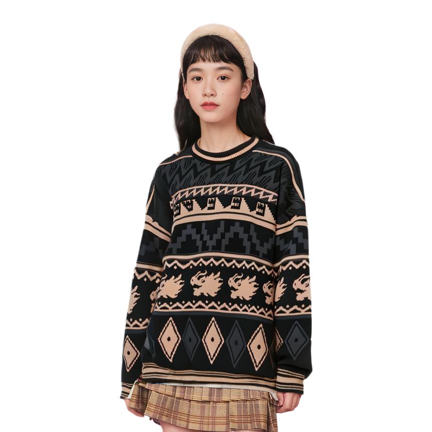 Li Ning Sports Life Collection Knitwear Unisex Black AMBU025-1