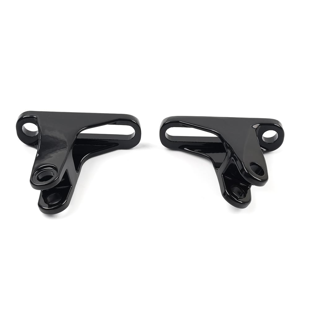 GZYF Rear Foot Pegs Passenger Mini Mount Kit Aluminum Black for Harley Touring Models 1993+