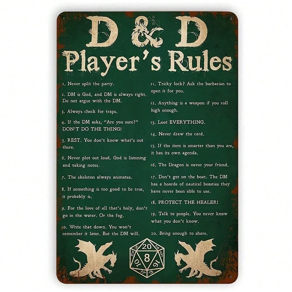 Vintage Metal Sign Retro Wall Art Home Decor 20x30cm