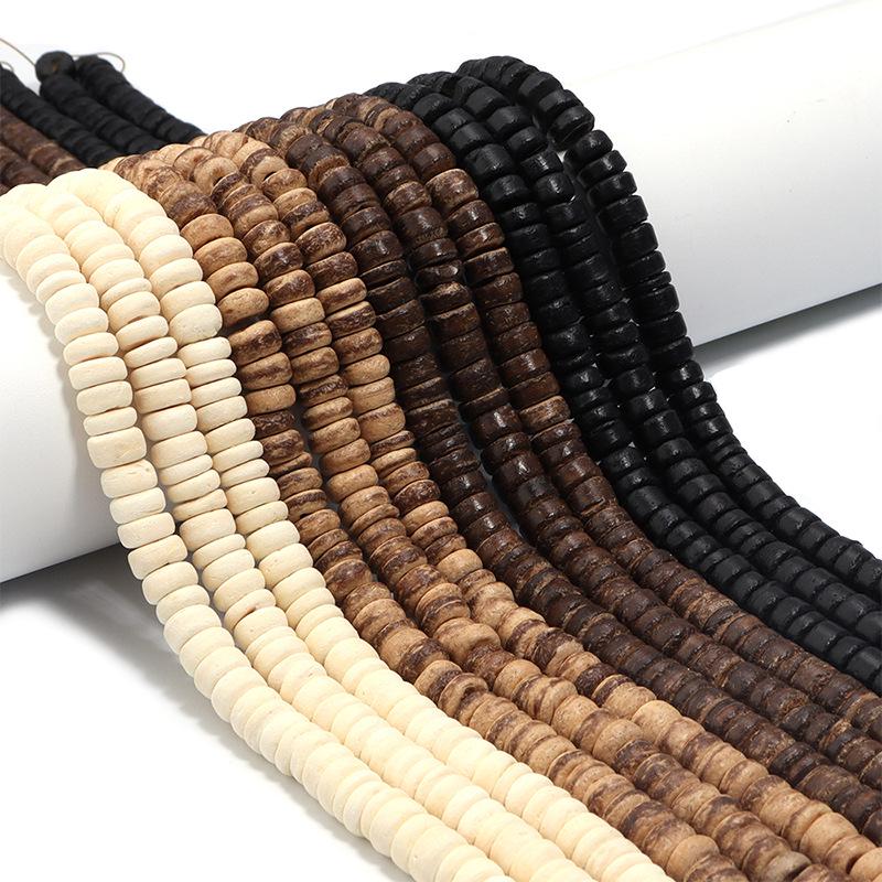Coconut Shell Spacer Beads for DIY Jewelry: Bracelet & Necklace Craft Beading Supplies
