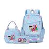 School Season Three-Piece Backpack Wind Academy Style High School Students Schoolbag Lightweight Backpack