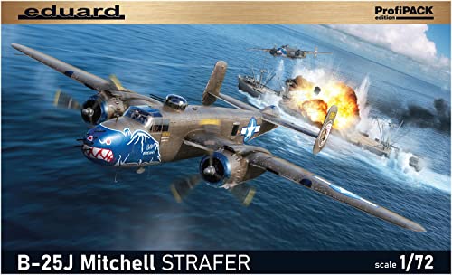 Eduard 1/72 Profipack US Army Air Forces B-25J Mitchell Strafer Plastic Model Kit EDU7012