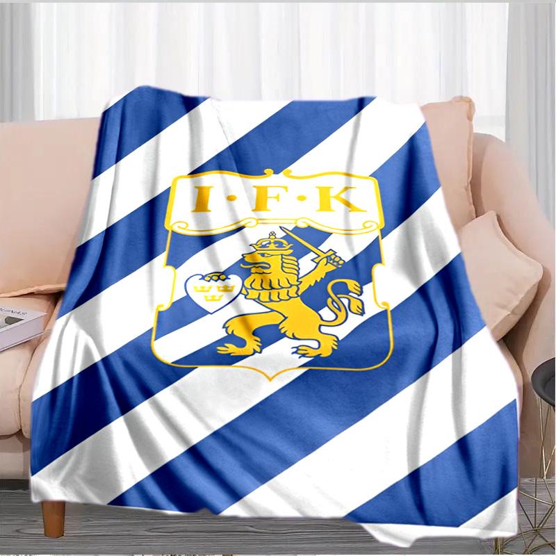 Coperta con Emblema Cresta del Leone IFK Adatta per Divani, Letti, Uffici e Campeggio - Regalo Perfetto per Halloween Natale