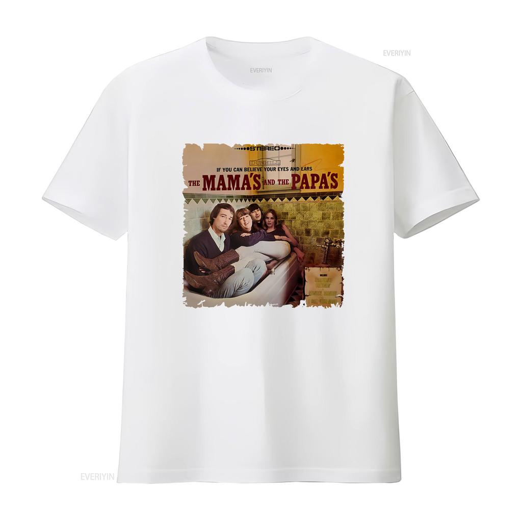 If You Can Believe Your Eyes And Ears The Mamas Papas 60s Rock Soul T Shirt Vintage Washed Comfortable Designer Clothes Casual