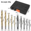 10-Piece Damaged Screw Extractor Set - Coarse & Fine Threads