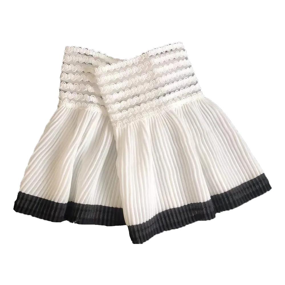 New Female Sweater Dethachable Cuffs Sweet Girls White Fake Sleeves Decorative Ruffles Pleater False Cuff Sleeve Horn Cuffs