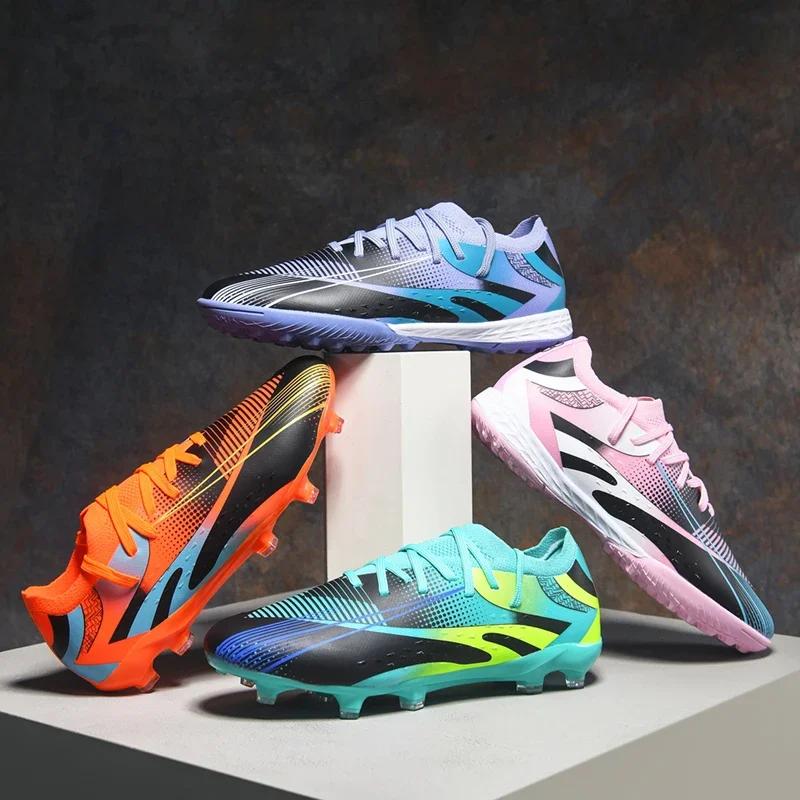 Kinderfußballschuhe Professionelle Fußballschuhe für Herren Leichte Socke Outdoor Rutschfeste Fußballschuhe Originale Sneakers